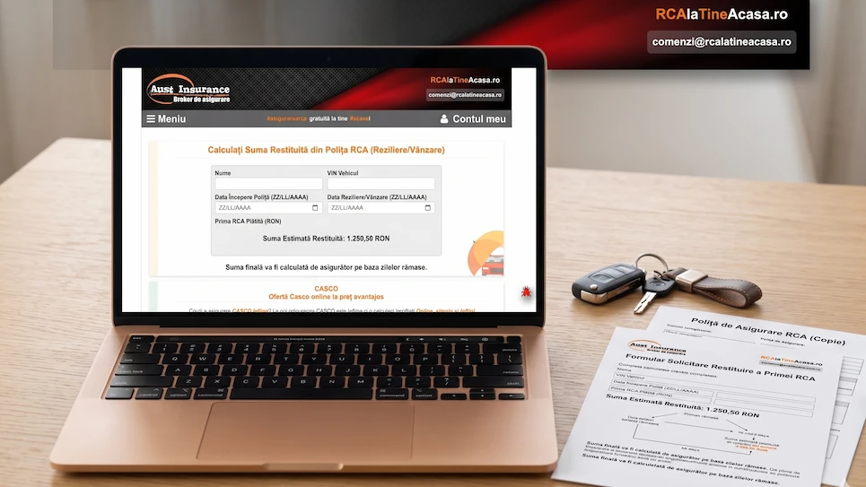 Calcul pro-rata pentru suma restituită din prima RCA după vânzarea mașinii