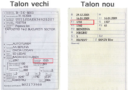 Masa maxima talon asigurari rca